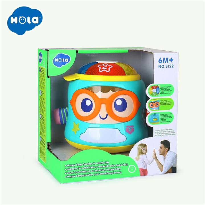 چراغ خواب و اسباب بازی موزیکال 3122 هالی تویز Huile toys